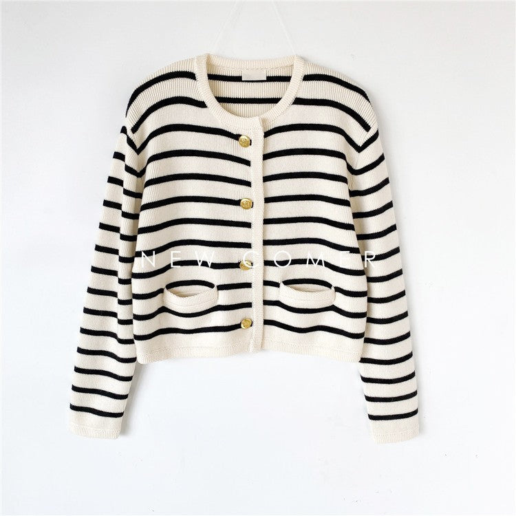 Carrie Vintage Striped Women Sweater