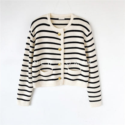 Carrie Vintage Striped Women Sweater