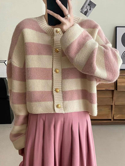 Susan Women Knitted Striped Sweater