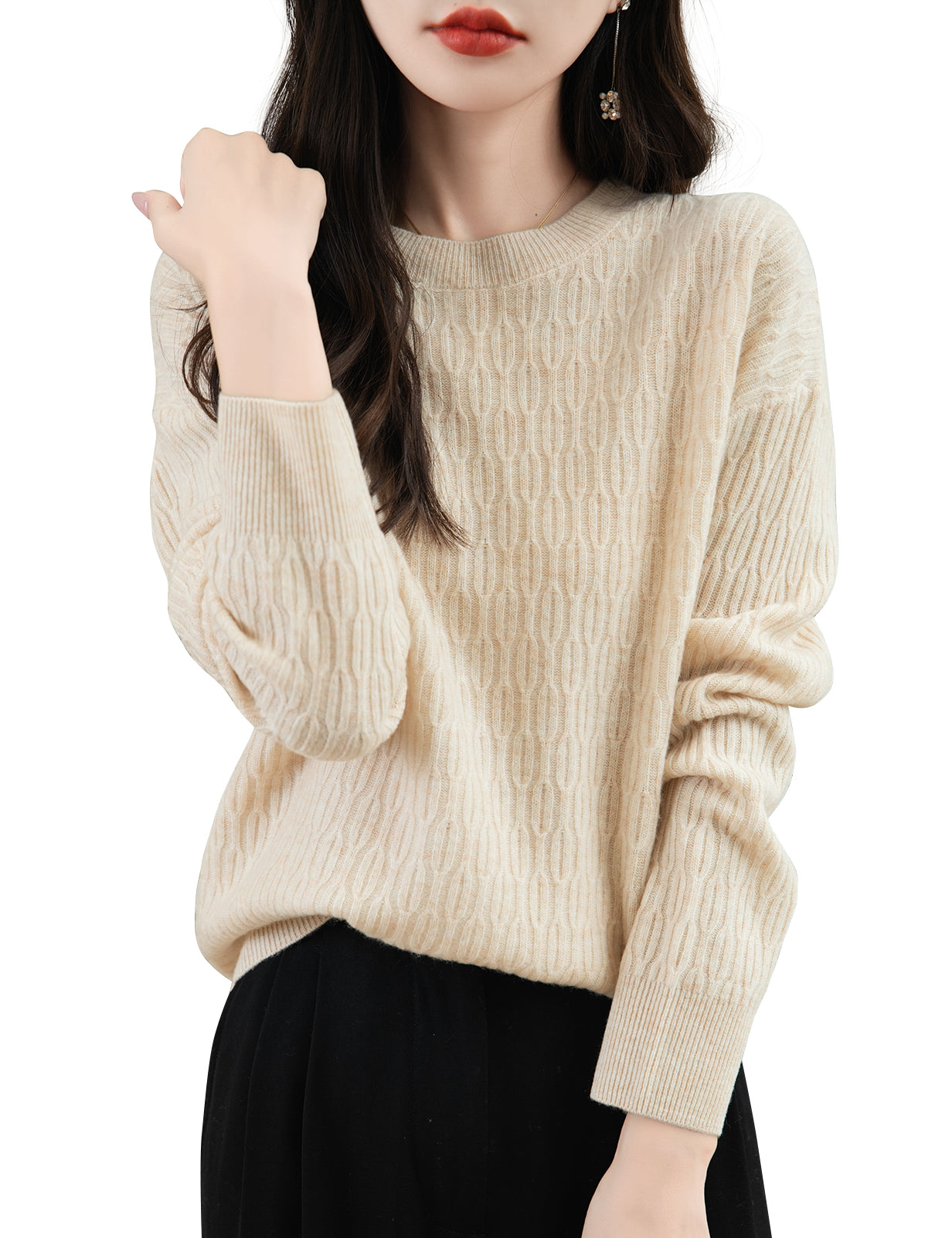 Cheryl Woman Wool Crew Neck Sweater