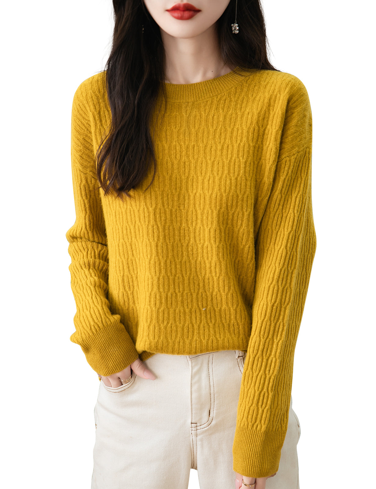 Cheryl Woman Wool Crew Neck Sweater