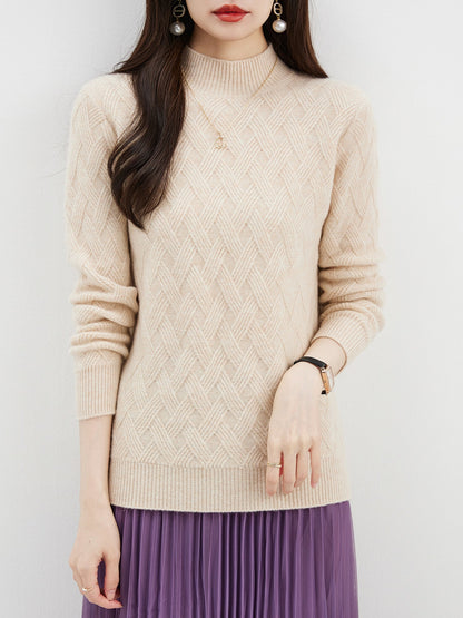 Faith Woman Mock Neck Sweater