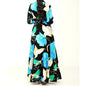 Spring Summer Women Printed Long Sleeve Midi Dress