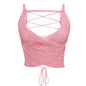 Spring Summer Women Clothing Sexy Bandeau Bandage Sweater Top