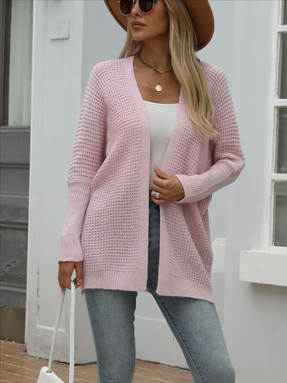 Women Knitwear Autumn Winter Knitted Cardigan Loose Solid Color Sweater Women