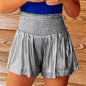 Casual Sports Women  Shorts Loose Elastic Waist Drape Flash Pants