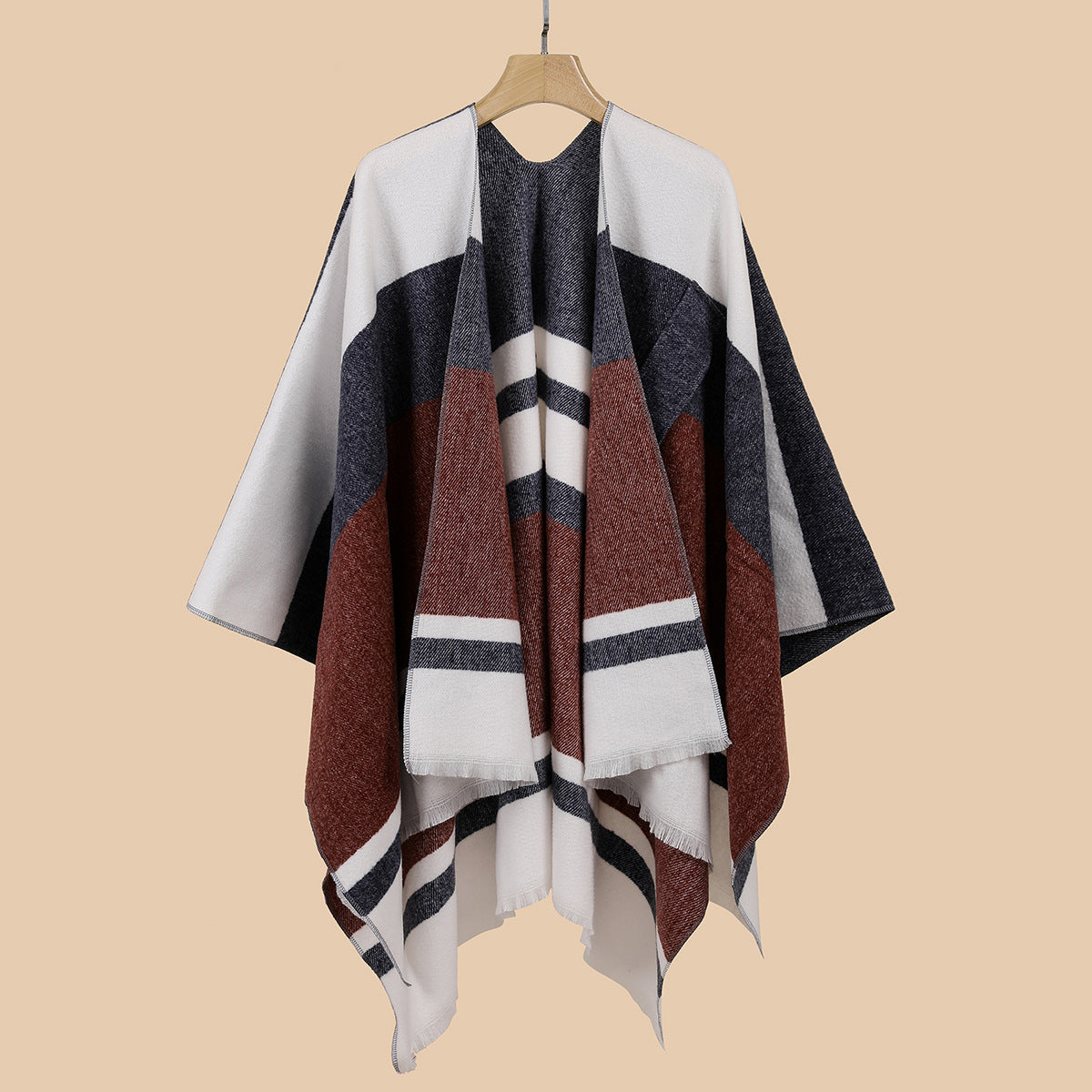 Shawl Outer Match Decorative Spring Autumn Winter Tourism Ethnic Warm Split Cloak