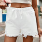 Women Clothing Slimming Elastic Waist Denim Casual Shorts Women