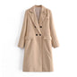 Autumn Women Clothing Unisex Straight Coat