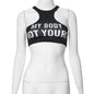 Women Sexy Letters Printed T shirt Women Sleeveless Vest U Neck Small Vest