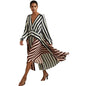 Women Clothing Long Sleeve Dress Women Clothing Loose Striped Dress Design Casual Dress