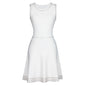 Summer Quality Sleeveless Slim Slimming Short Knitted A Line Dress