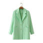 Small Blazer Women Spring Autumn Korean Western Single Row Buckle Long Sleeve Coat