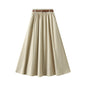 Maxi Dress Pear Shapes Belly Covering Slimming Casual A line Artistic Summer Skirt Women