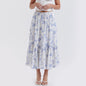 Printed Skirt Sexy Floral Skirt Summer Women Dress Printed Midi Skirt Women Skirt