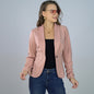 Winter Women Clothing Blazer Collar Solid Color Women Casual Coat Top