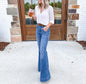 Thin High Waist Micro Elastic Wide Leg Jeans for Women Plus size