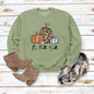 Pullover Simple Round Neck Top Long Sleeve Printed Loose Sweatshirt