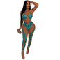 Sexy Mesh See-through Sequin Bandeau Slim-Fit Jumpsuit Women