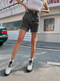 Fashionable Loose Casual Women Clothing Denim Shorts High Waist Loose Slimming Slimming Pants