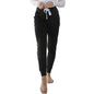 Autumn Solid Color Beam Casual Pants Women's Sports Slim Fit Waist Skinny Pants Women