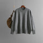 Round Neck Sweater Women Autumn Winter Solid Color All Matching Pullover Sweater Slimming Long Sleeves Loose Bottoming Shirt