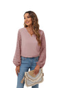 Spring Summer Women Clothing V neck Chiffon Shirt Stitching Long Sleeved Top Women with Lining