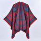 Autumn Winter Retro Paisley Thick Shawl Street Cloak Scarf