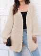 Women Thick Coat Autumn Winter Thick Needle Woven Sweater Cardigan Loose Lazy Casual Sweater