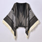 Travel Photography Women's Shawl Ethnic Tassel Pullover Keep Warm Jacquard Outdoor Decoration Large Cloak