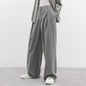 Fall High Waist Drape Wide Leg Pants Women Casual Loose Pants