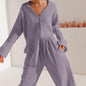 Summer Cotton Long Pajamas Casual Loose Two Piece Set Women Outdoor Home Wear