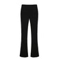 Women Clothing Solid Color Casual Trousers Autumn Winter Plush Sunken Stripe Sports Basic Elastic High Waist Straight Pants