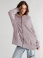 Cardigan Zipper Sweater Home Wear Women Outerwear Hoodie Long Coat