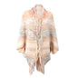 Autumn Winter New Shawl Cape Sweater Tassel Hem Color Cardigan for Women