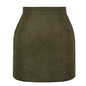 Autumn Winter Bronzing Sequined Leopard Suede Skirt High Waist Sexy Short Skirt Women Clothing