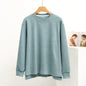 Women Colorful Dralon Pullover Top Round Neck Front Short Back Long Sweater Coat Autumn Winter