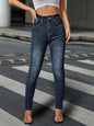 Women Jeans Elastic Slim Fit Slimming Trendy Denim Trousers Popular