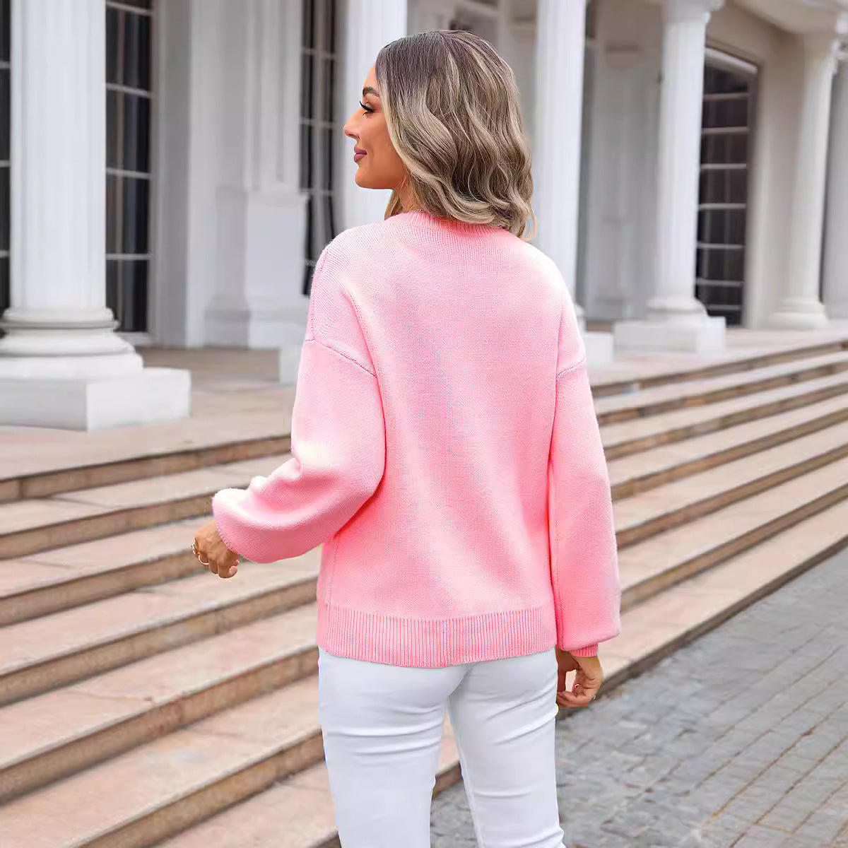 Autumn Winter Women Clothing Sweater Bow Knitwear Women