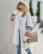 Autumn Winter Cardigan Sweater Women Clothing Plus Size Loose Long Sleeve Mid-Length Coat