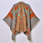 Women Jacquard Thickened Warm Scarf Shawl Yunnan Nepal Travel Photography National Shawl Outer Match