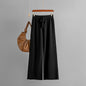 Knitted Wide Leg Pants for Women Autumn Autumn Winter Loose High Waist Slimming Straight Draping Mopping Pants