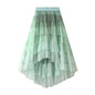 Irregular Asymmetric Tiered Dress High Waist Mesh Skirt Pettiskirt Women Gauze Skirt Fairy Dress