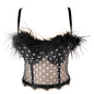 Vest Feather Corset Waist Short Breathable Strap Body Shaping Small Star Wrapped Chest Thin