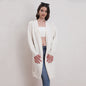 Women Clothing Women Knitted Mid Length Cardigan Autumn Winter Casual Sweater Coat