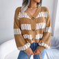 Autumn Winter Design Lantern Sleeve Cardigan Sweater Coat Women Clothing