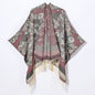 Travel Outdoor Photo Tassel Cardigan Outer Wear Elegant Lady Shawl Office Cloak