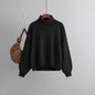 Autumn Winter Popular High Collar Loose Knitwear Sweater Women