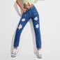 Loose Jeans Casual Street Ripped Jeans Straight-Leg Pants