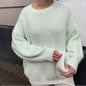 Autumn Winter Mink like Clothes Women Idle Loose Super Soft Knitted Top Women All Matching